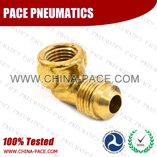 Forged 90 Degree Female Elbow SAE 45 Degree Flare Fittings, Brass Pipe Fittings, Brass Air Fittings, Brass SAE 45 Degree Flare Fittings